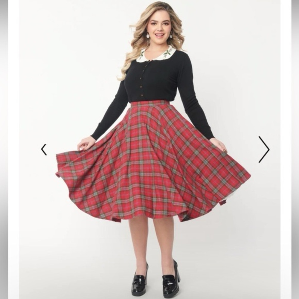 Plus Size Magnolia Place Christmas Swing Skirt 4XL